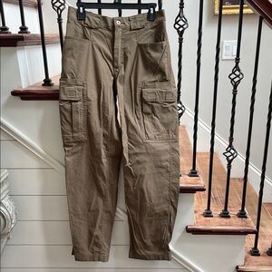 Duluth Trading Co Men's Nylon Stretch Cargo Hiking Pants in Tan size M x32